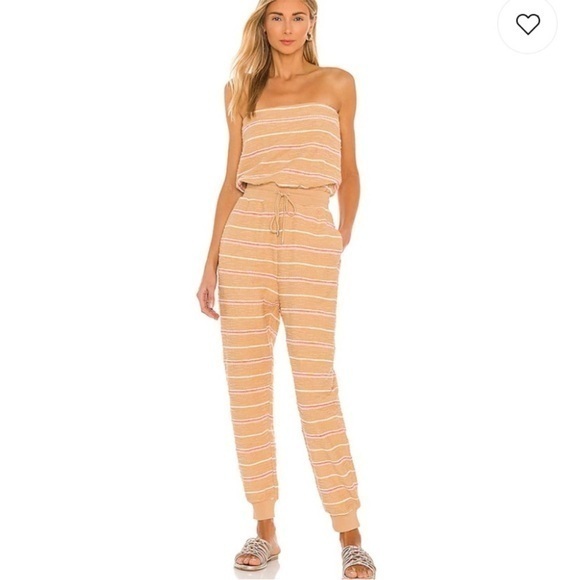 l*space Pants - L Space / Revolve North Shore Jumpsuit in Sunrise Stripe